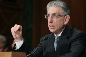 Mark Wilson/Getty Images Phil Angelides, chairman of Financial Crisis Inquiry Commission, participates in a Senate Banking Committee hearing, May 10, 2011 in Washington, DC. The committee is hearing testimony on the final report of the Financial Crisis Inquiry Commission.